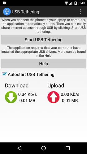 Descarga de APK de USB Tethering para Android