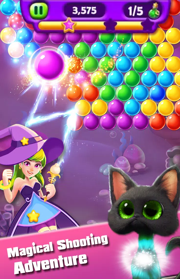 Jogo Bubble Witch Shooter Magical Saga no Joguix