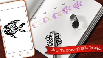 Learn to Draw Tribal Tattoo - Draw Tribal Tattoo ภาพหน้าจอ 3