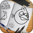 آیکون‌ Learn To Draw Angry Birds