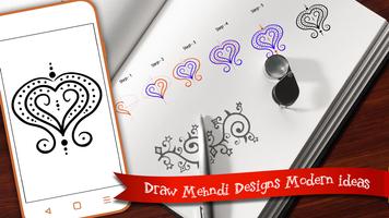 Leran to Draw Mehndi  -  Draw Mehndi Step capture d'écran 3