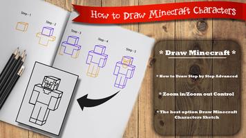برنامه‌نما Learn to draw Minecraft  Unofficial عکس از صفحه