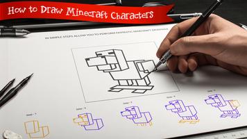 Learn to draw Minecraft  Unofficial اسکرین شاٹ 2