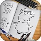Icona Learn to Draw Peppa & Pig