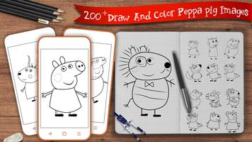 Learn to Draw Peppa & Pig पोस्टर