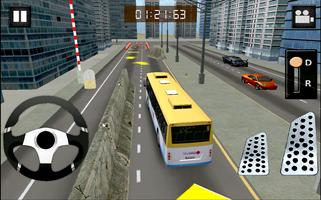 Bus de conduite 3D Affiche