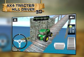 4x4 Tractor Hill Driver 3D Affiche