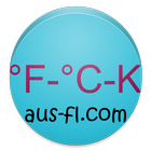 Fahrenheit Celsius Kelvin Temperature Converter simgesi