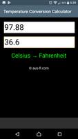 Temperature Conversion Calculator capture d'écran 1