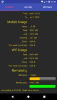 Data usage الملصق
