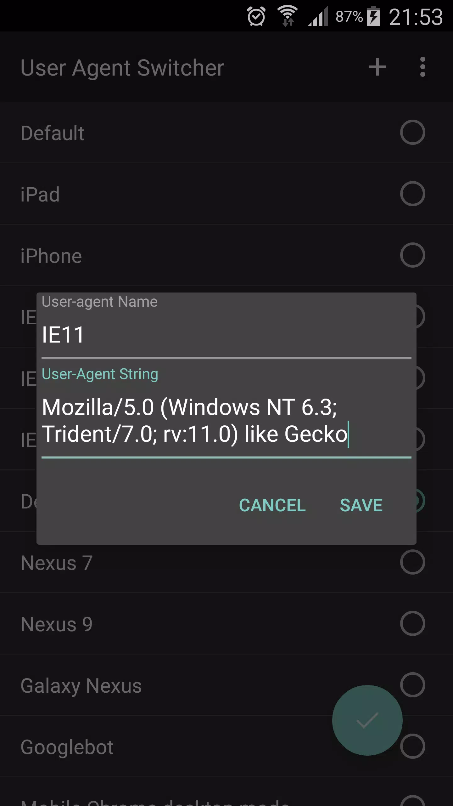 User Agent Switcher APK for Android Download