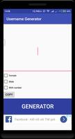 Username Generator الملصق