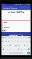 Username Generator capture d'écran 1