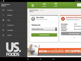 USFoods for Tablet تصوير الشاشة 1