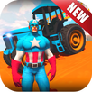Real Tractor Driving Superheroes Farming Simulator APK