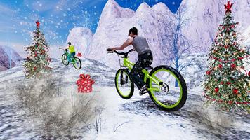 المواضيع المتميزة سباق الثلوج BMX انحدار يعوق 3D الملصق