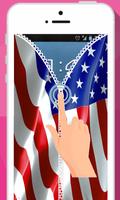 USA zipper lock screen: American zipper lockscreen スクリーンショット 1