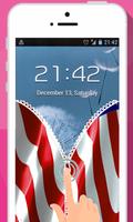 برنامه‌نما USA zipper lock screen: American zipper lockscreen عکس از صفحه