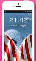 USA zipper lock screen: American zipper lockscreen اسکرین شاٹ 3