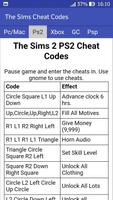 The Sims Cheats capture d'écran 3