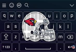 Arizona Cardinal Keyboard Theme Ekran Görüntüsü 1