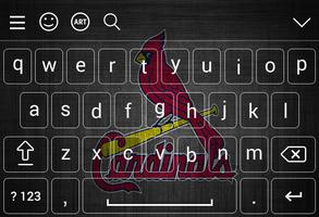 Arizona Cardinal Keyboard Theme Ekran Görüntüsü 2