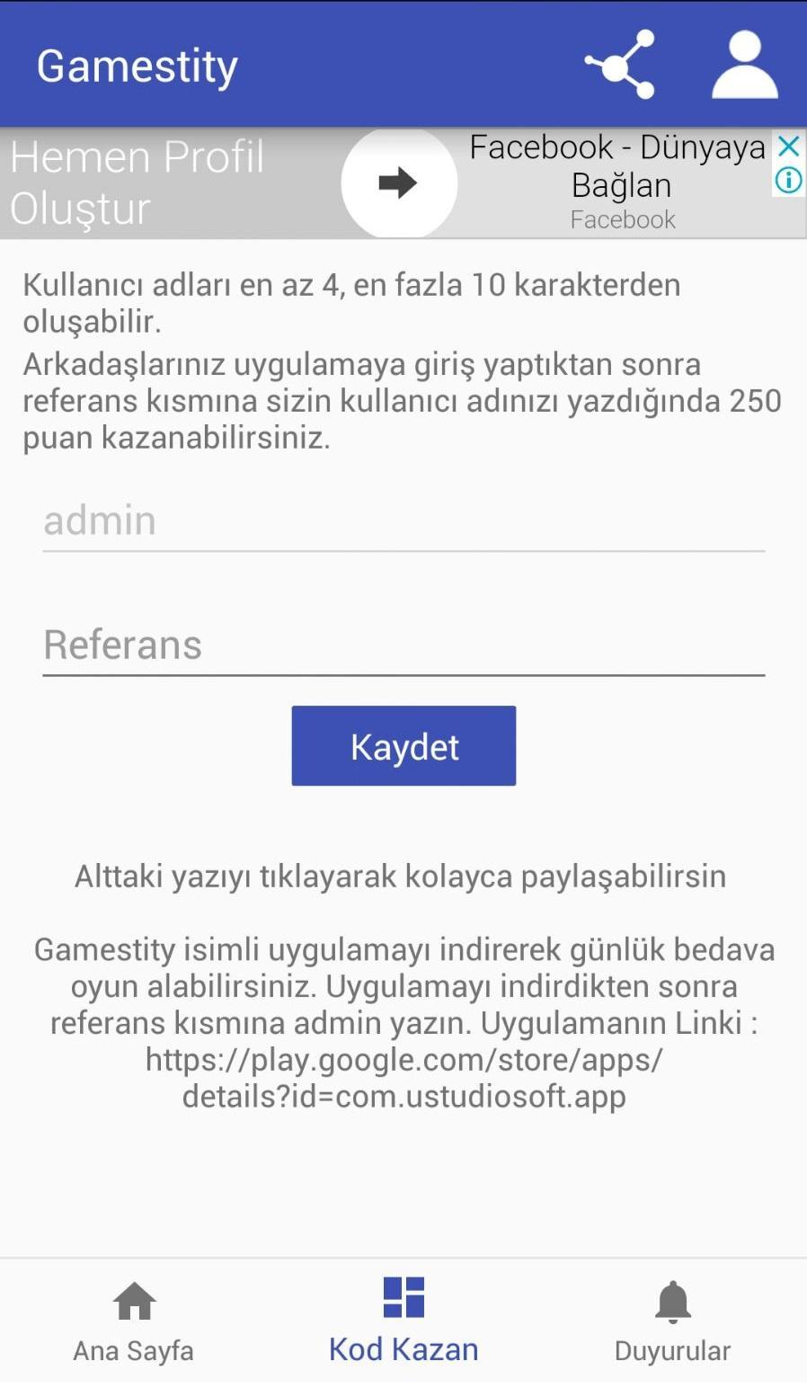 Oyun Promosyon Kampanya Kodlari For Android Apk Download