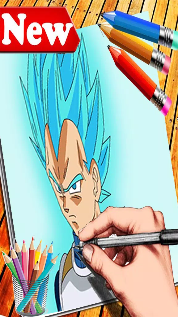 Como Desenhar Vegeta Super Saiyajin BLUE Tutorial Passo a Passo 