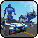 Multi Police Rhino Robotic Car vs Evil Robots APK