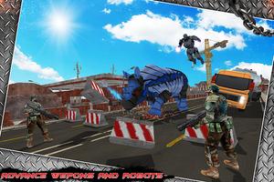 Multi Police Rhino Robotic Car vs Evil Robots screenshot 2