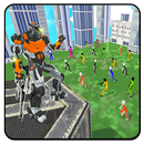 Futuristic Battle: Robotic Hero Vs Stick Villains APK