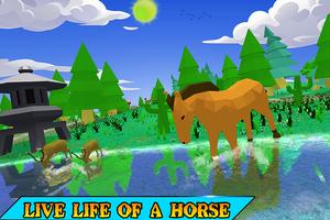 Horse Family Simulator 3D Affiche