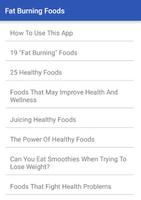 Fat Burning Foods Affiche