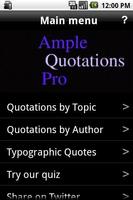 Quotations Pro poster