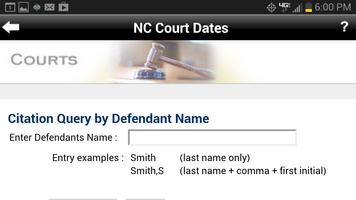 NC Court Date Finder screenshot 1