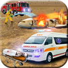 Airplane Crash Rescue 3D 🛬 icône