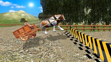 Horse Cart Racing Simulator 3D syot layar 1