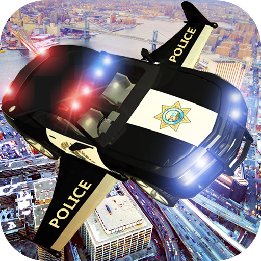 Polícia voador Simulador Carro
