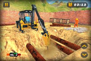 Heavy Excavator Crane الملصق