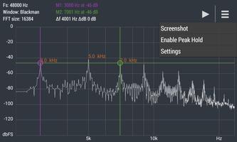 Advanced Spectrum Analyzer PRO اسکرین شاٹ 1