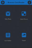 Poster Vue Business Card Reader