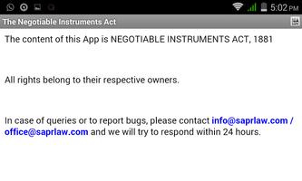 Negotiable Instruments Act screenshot 1