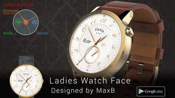 Ladies Watch Face Affiche