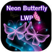 Neon ButterFly Live Wallpaper icon