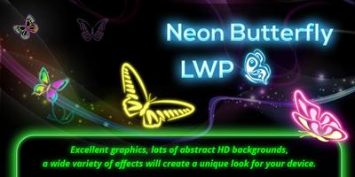 Neon ButterFly Live Wallpaper ảnh chụp màn hình 1