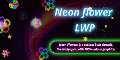 برنامه‌نما Neon Flower Live Wallpaper عکس از صفحه