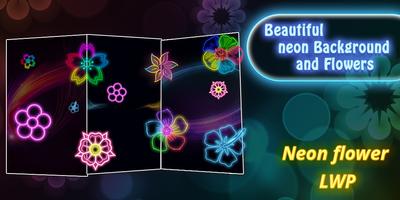 Neon Flower Live Wallpaper ภาพหน้าจอ 2