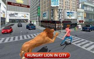 Angry Lion Dangerous Attack Simulator capture d'écran 1