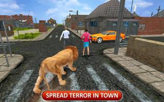 Angry Lion Dangerous Attack Simulator capture d'écran 2