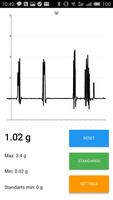 Accelerometer for crash tests الملصق